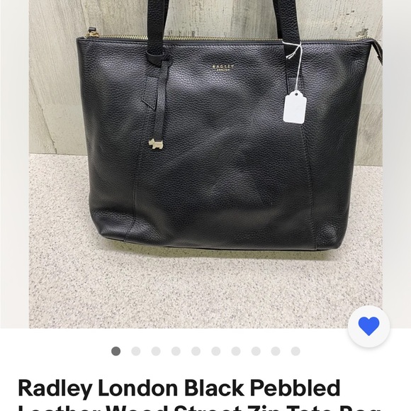 ISO RADLEY NEW OR IN Perfect condition.Black pebbled leather.No defects or flaws - Picture 1 of 1